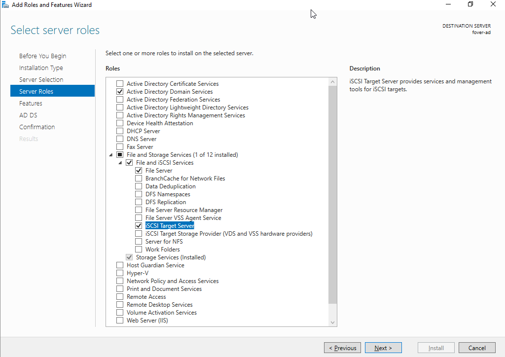 Setting up a Windows failover cluster ad install roles.png